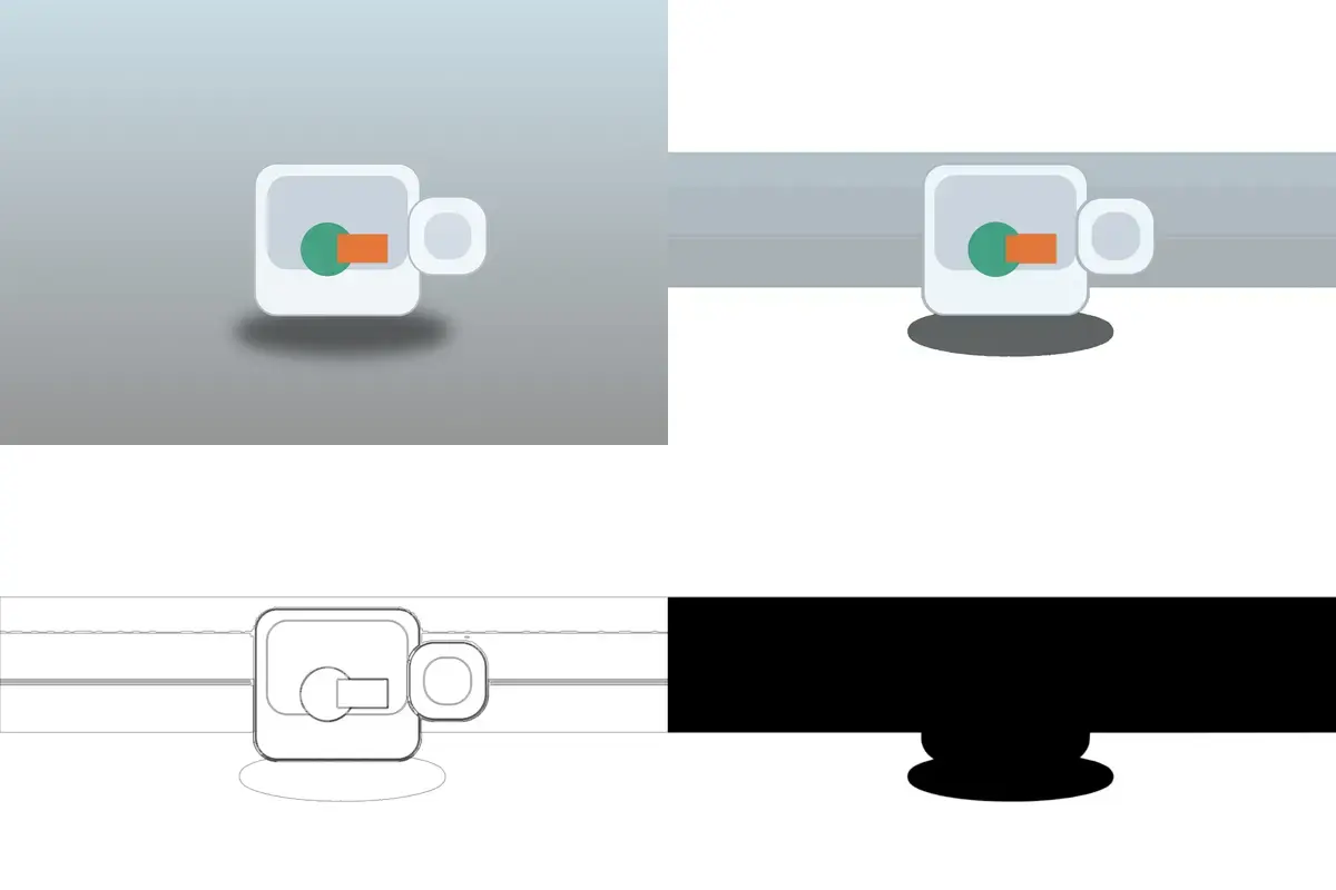 See it in action: real Lumekon before/after with cut and backing outputs